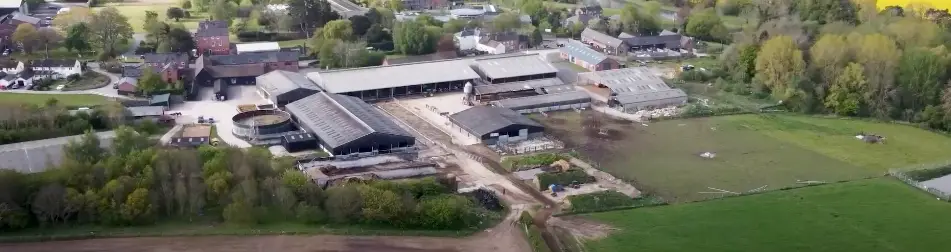 Walford monitor farm UK birds eyeview