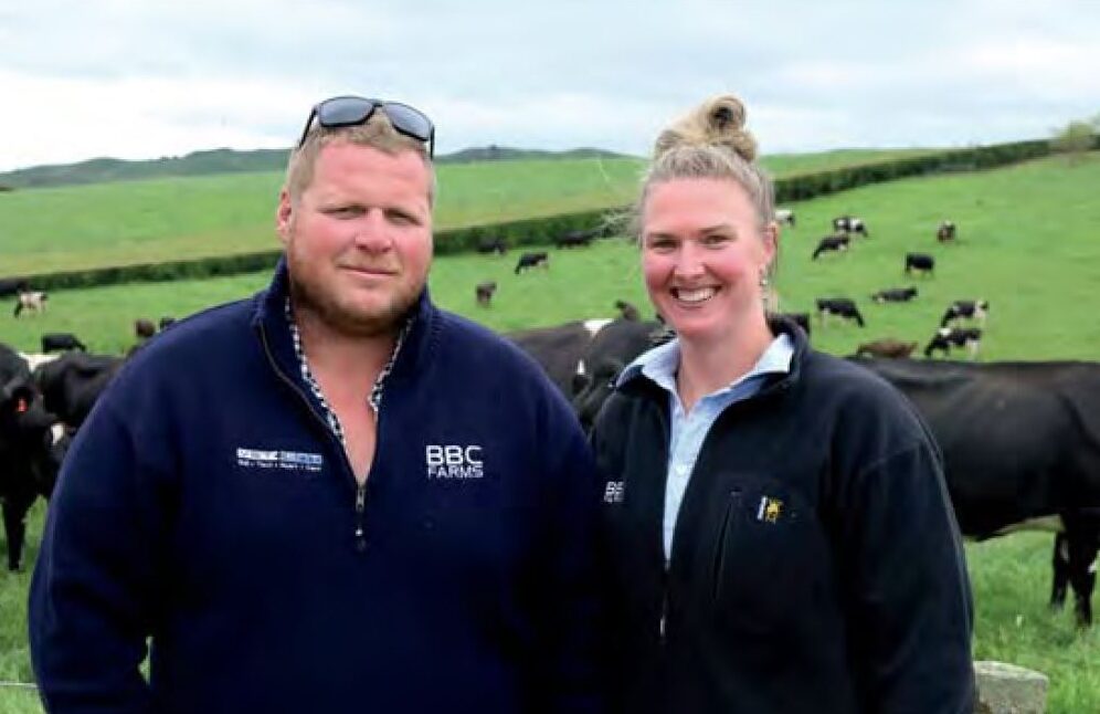 Craig and Kylee Mora at BBC Farms milk 1,700 cows across four farms